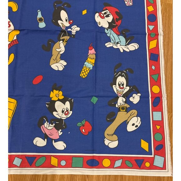 Animaniacs Fabric Panel Cartoon Character Picnic 1995 Springs Industries 44 x45" - Picture 3 of 7